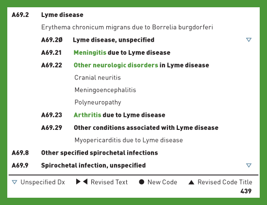 Lyme Disease Chart